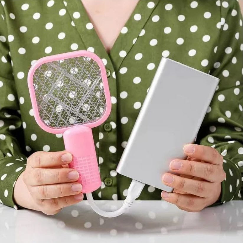 2-in-1 Rechargeable Electric Mosquito Killer Racket & UV Lamp