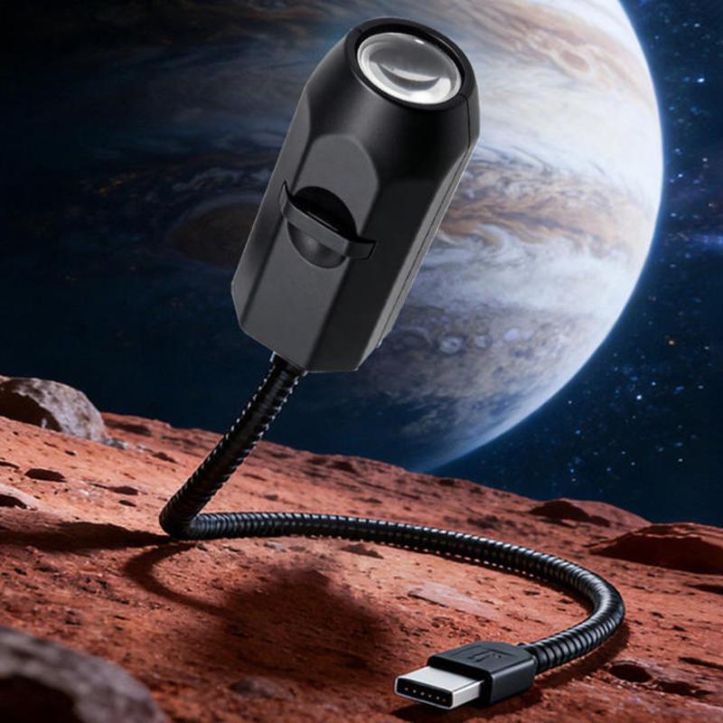 3-Lens USB Moon & Earth Projection Lamp – Starry Sky Night Light