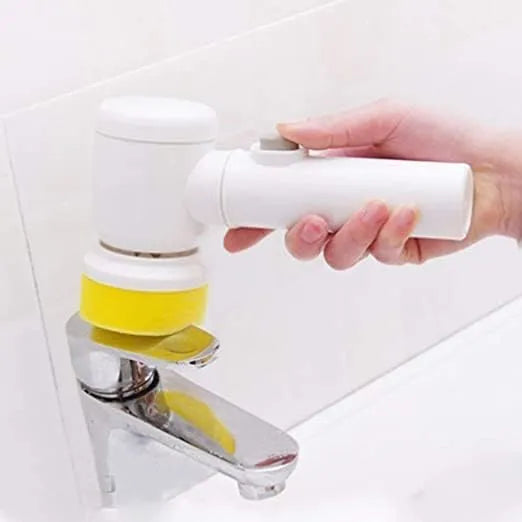 5-in-1 Rechargeable Handheld Electric Cleaning Brush – Multi-Purpose Power Scrubber