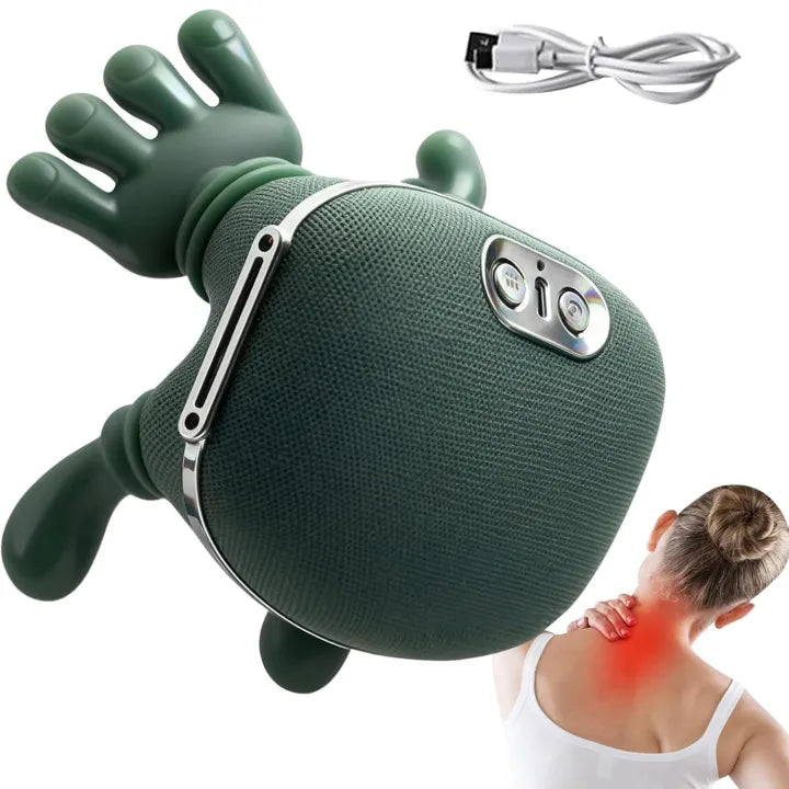 Electric Heated Neck & Shoulder Massager – Deep Kneading Back Massage Device