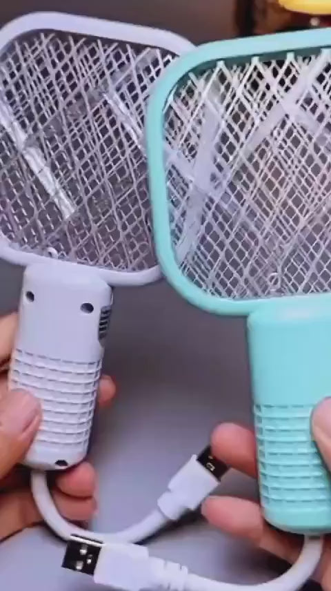2-in-1 Rechargeable Electric Mosquito Killer Racket & UV Lamp